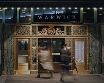 Hotel entrance at Warwick New York