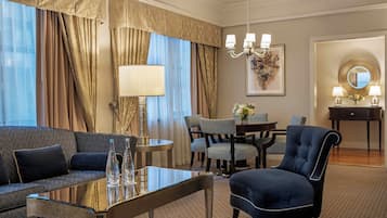 Suite, 1 Bedroom (On the Avenue) | Living area | Flat-screen TV, pay films