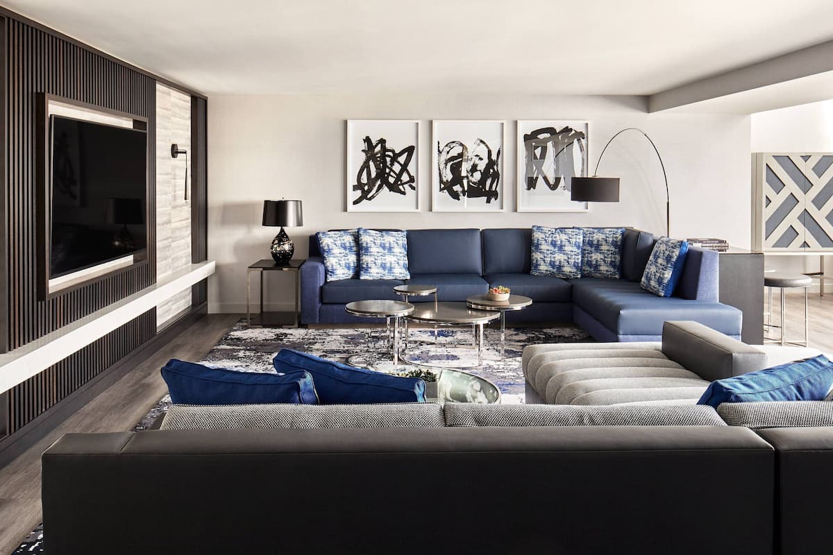 Suite - 1 kingsize-seng | Stue | 47-tommers fladskærms-tv med kabelkanaler, tv, Netflix