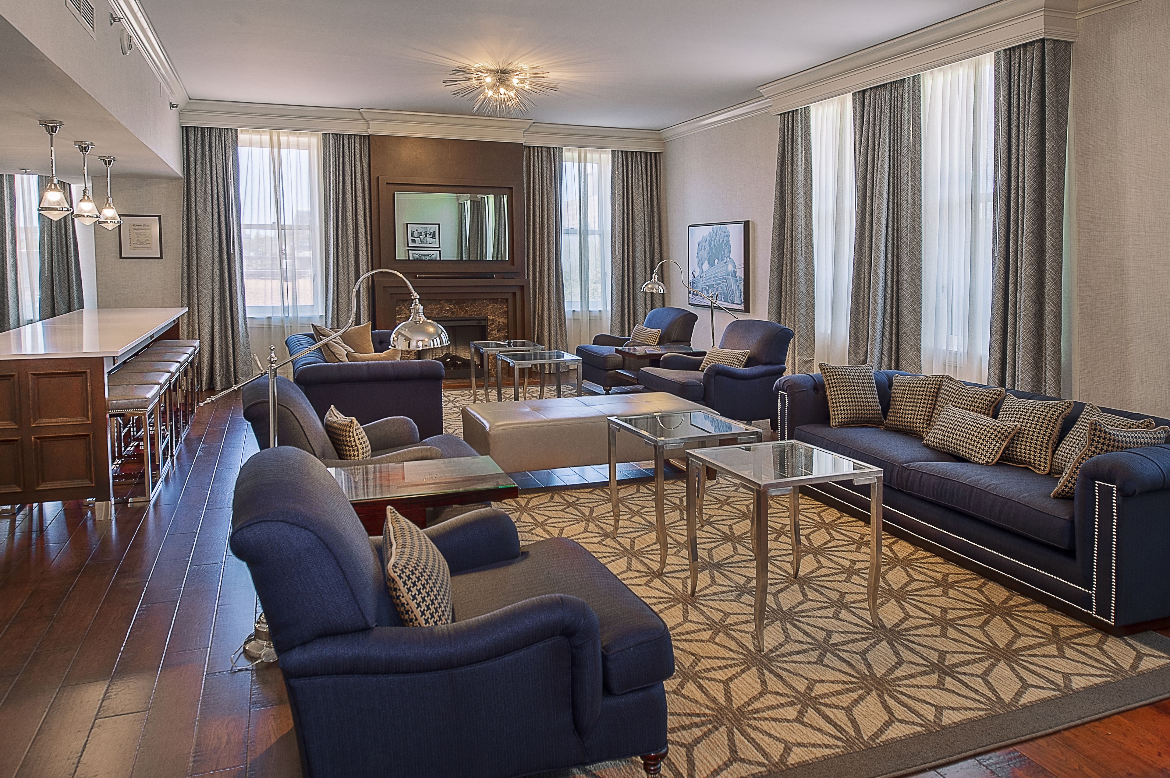 grand hall 1 king presidential luxury suite, club lounge access | premium bedding, in-room safe, laptop workspace, blackout curtains