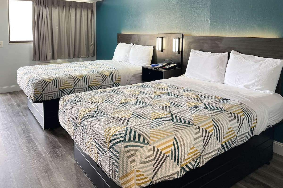 Desk, free WiFi, bed sheets