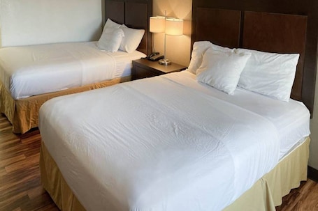 Desk, free WiFi, bed sheets. Econo Lodge near the Blue Ridge Parkway I-77