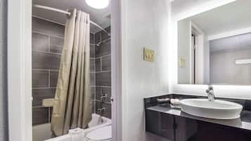 Eco-friendly toiletries, towels
