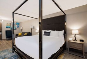 Suite, 1 King Bed, Non Smoking, Refrigerator & Microwave (Larger Room) | 1 bedroom, in-room safe, laptop workspace, blackout drapes