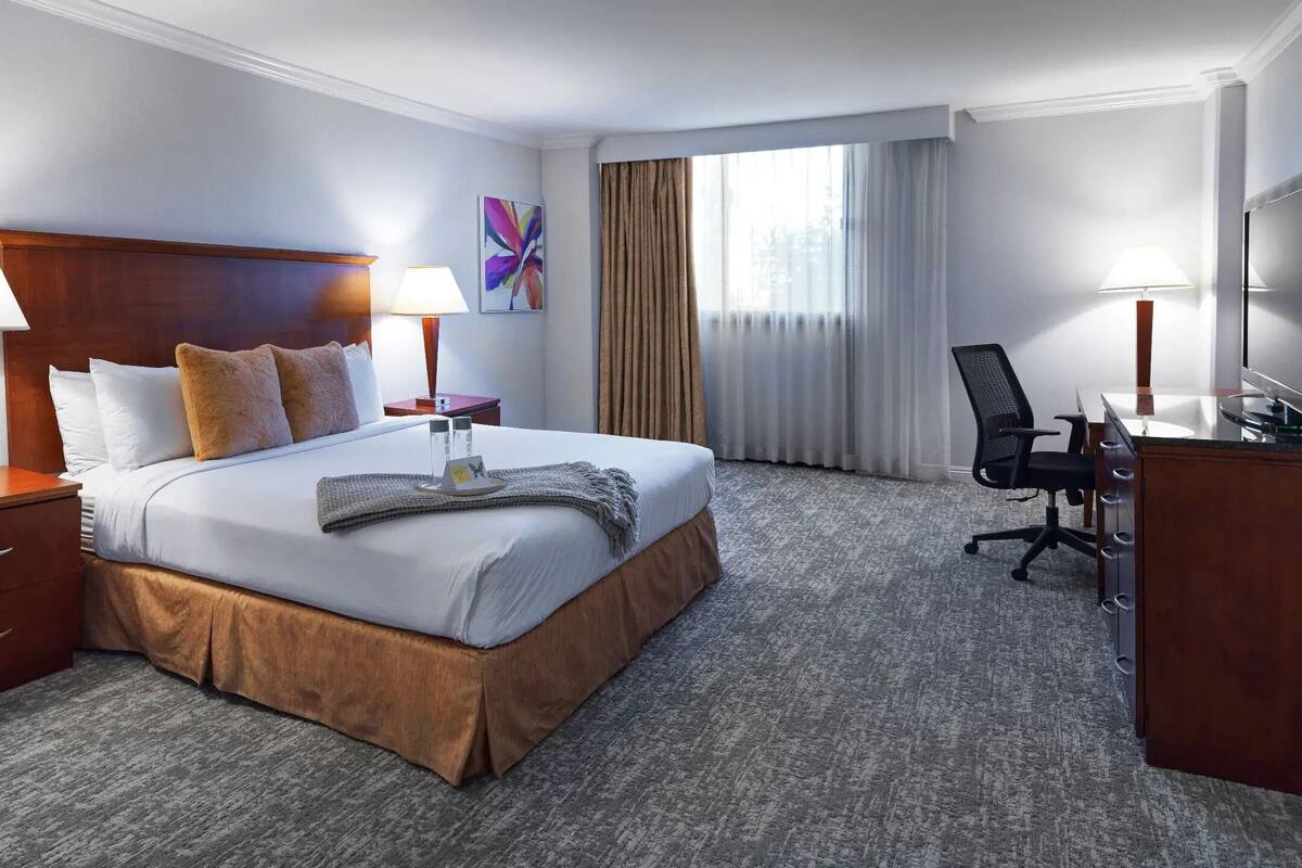 Bantalan ekstra lembut, brankas, dan meja kerja