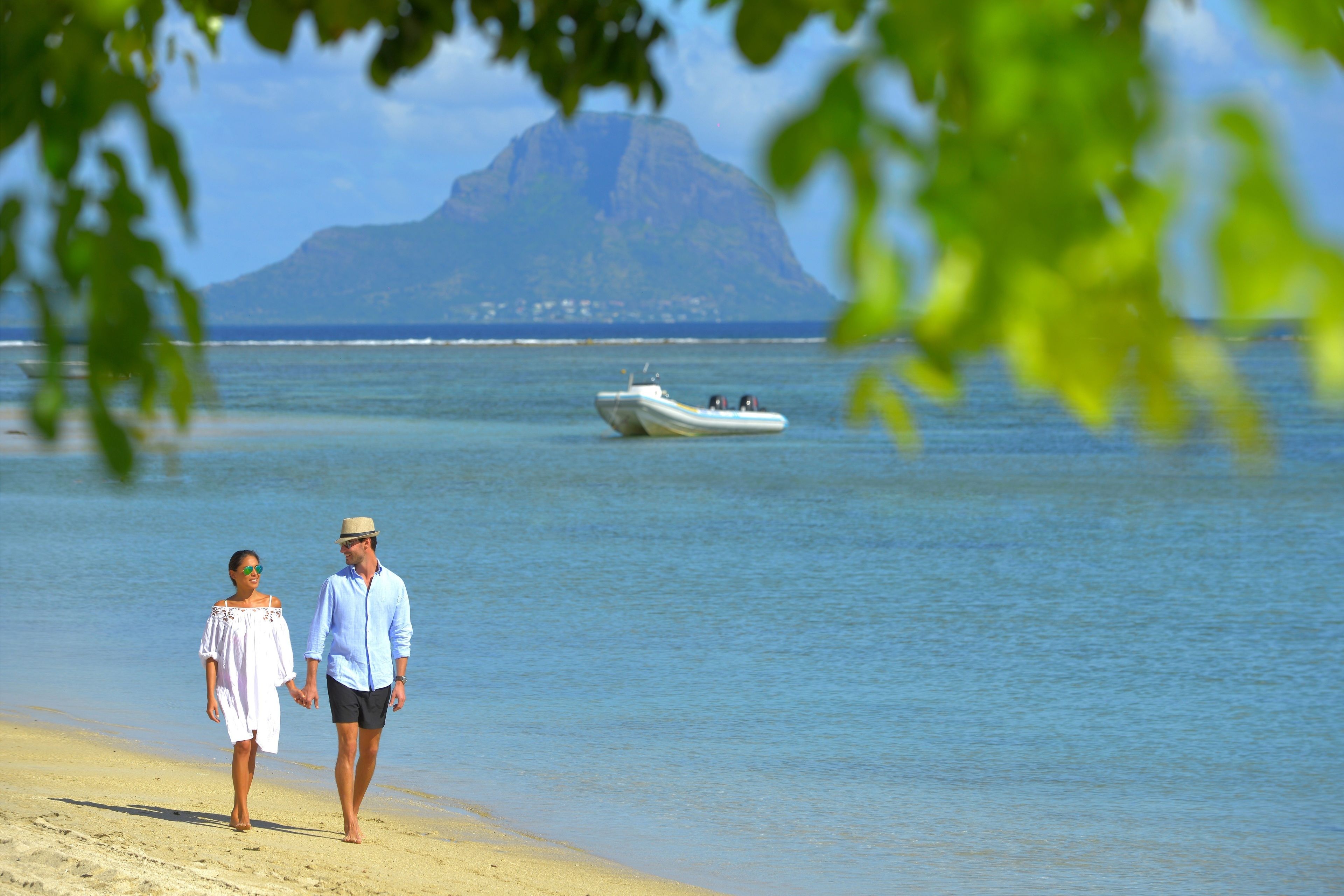 private beach, white sand, sun-loungers, beach umbrellas