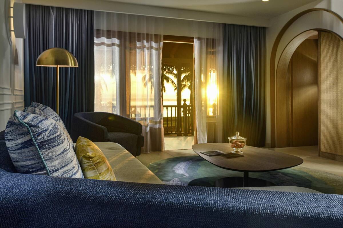Suite, 1 King Bed, Ocean View (Opera,Beach Access,Balcony or Terrace) | Minibar, in-room safe, desk, blackout drapes