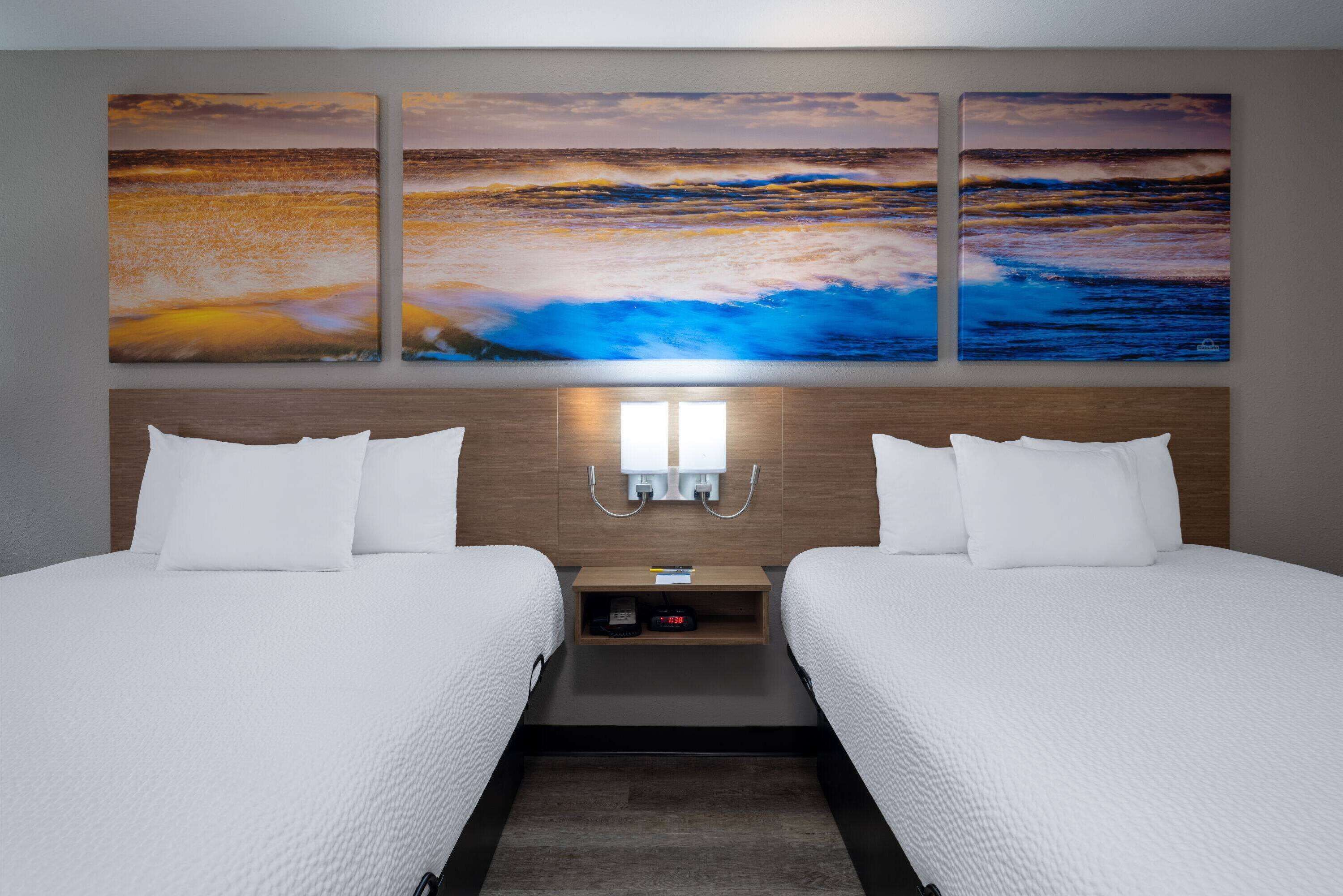 desk, laptop workspace, iron/ironing board, free cots/infant beds