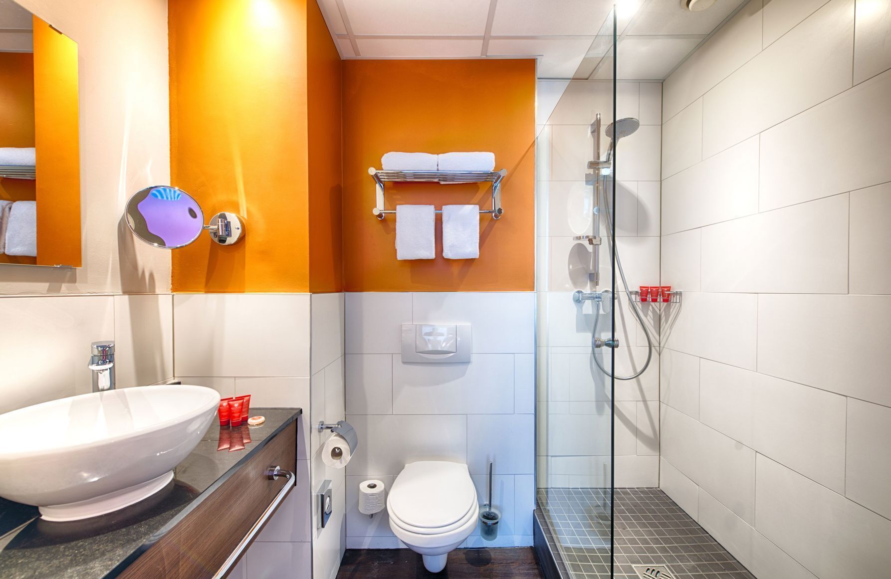 Bathroom | Shower, slippers, towels