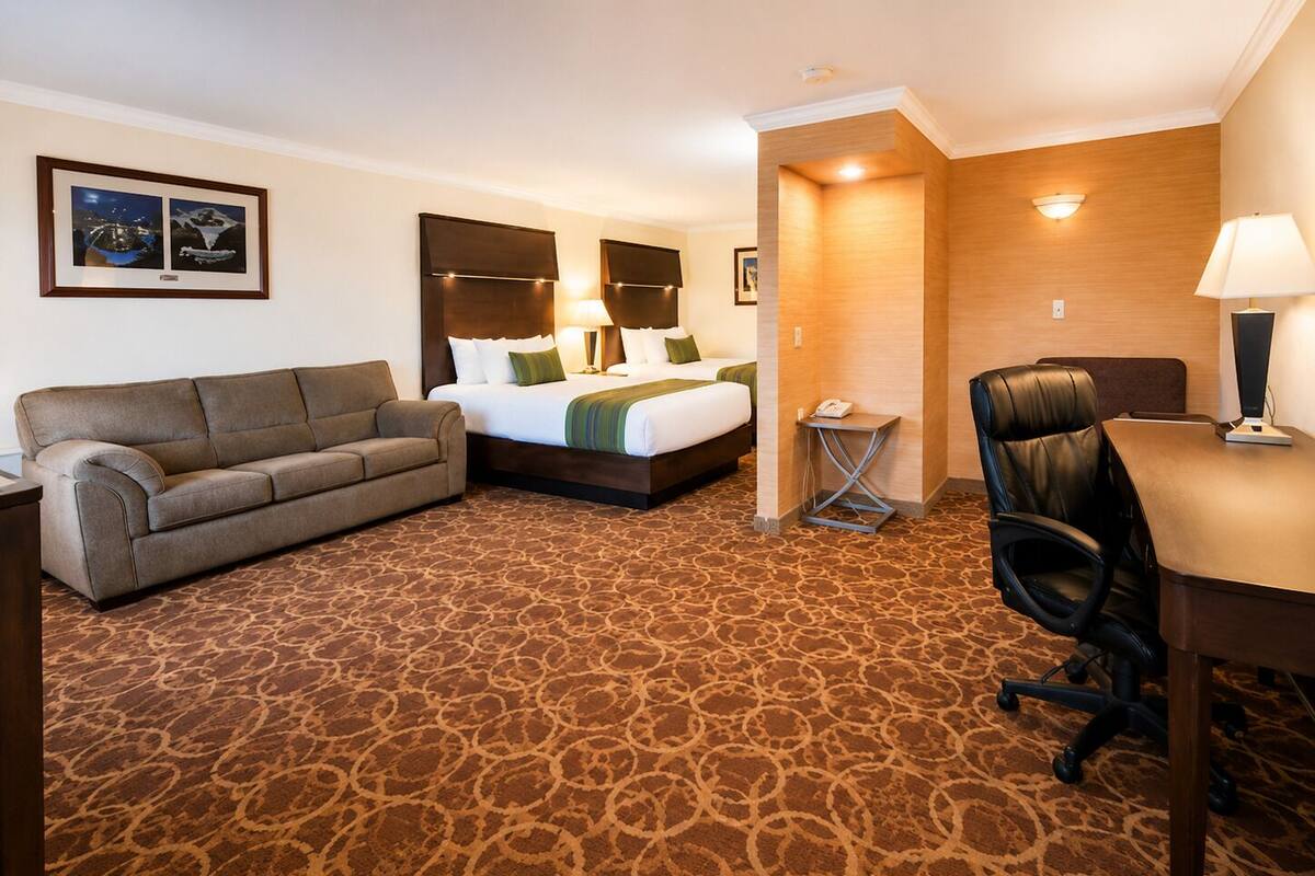 Suite, 2 Queen Beds, Non Smoking | In-room safe, desk, iron/ironing board, WiFi (free)