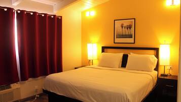 Desk, iron/ironing board, free WiFi, bed sheets