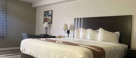 Premium bedding, pillowtop beds, individually decorated