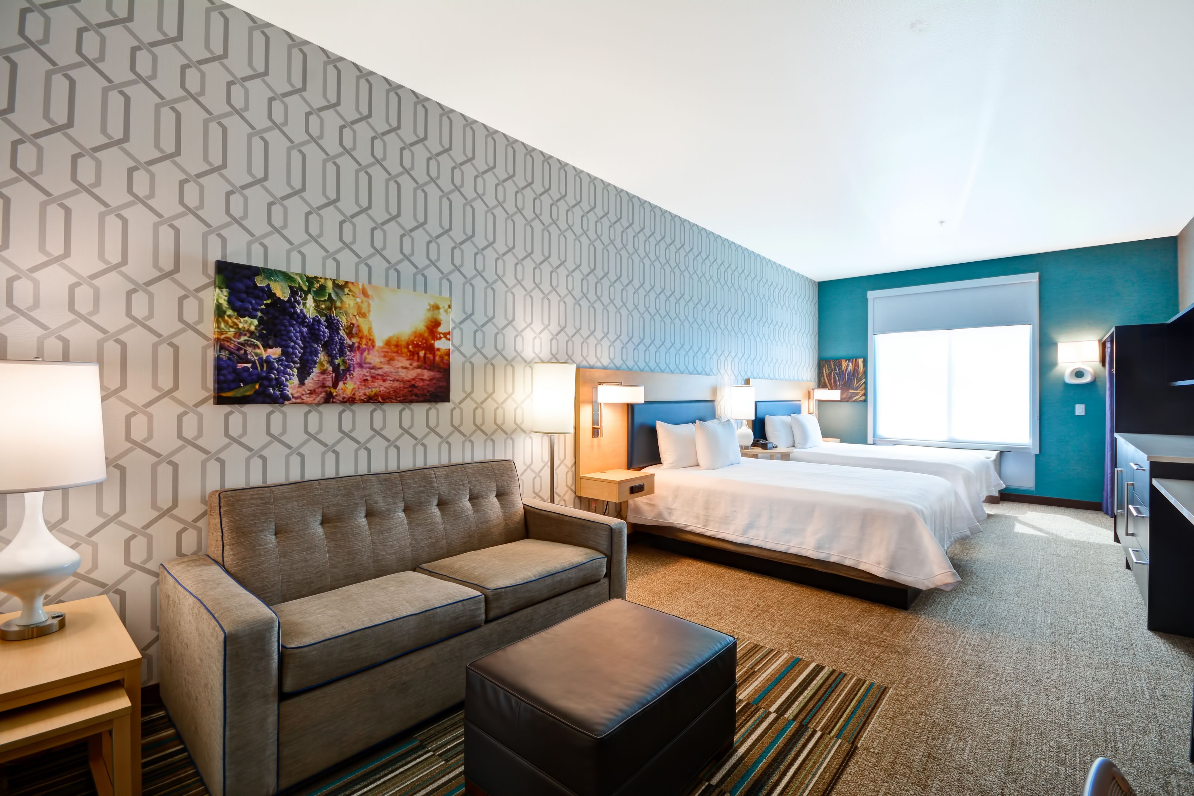 hypo-allergenic bedding, in-room safe, desk, laptop workspace