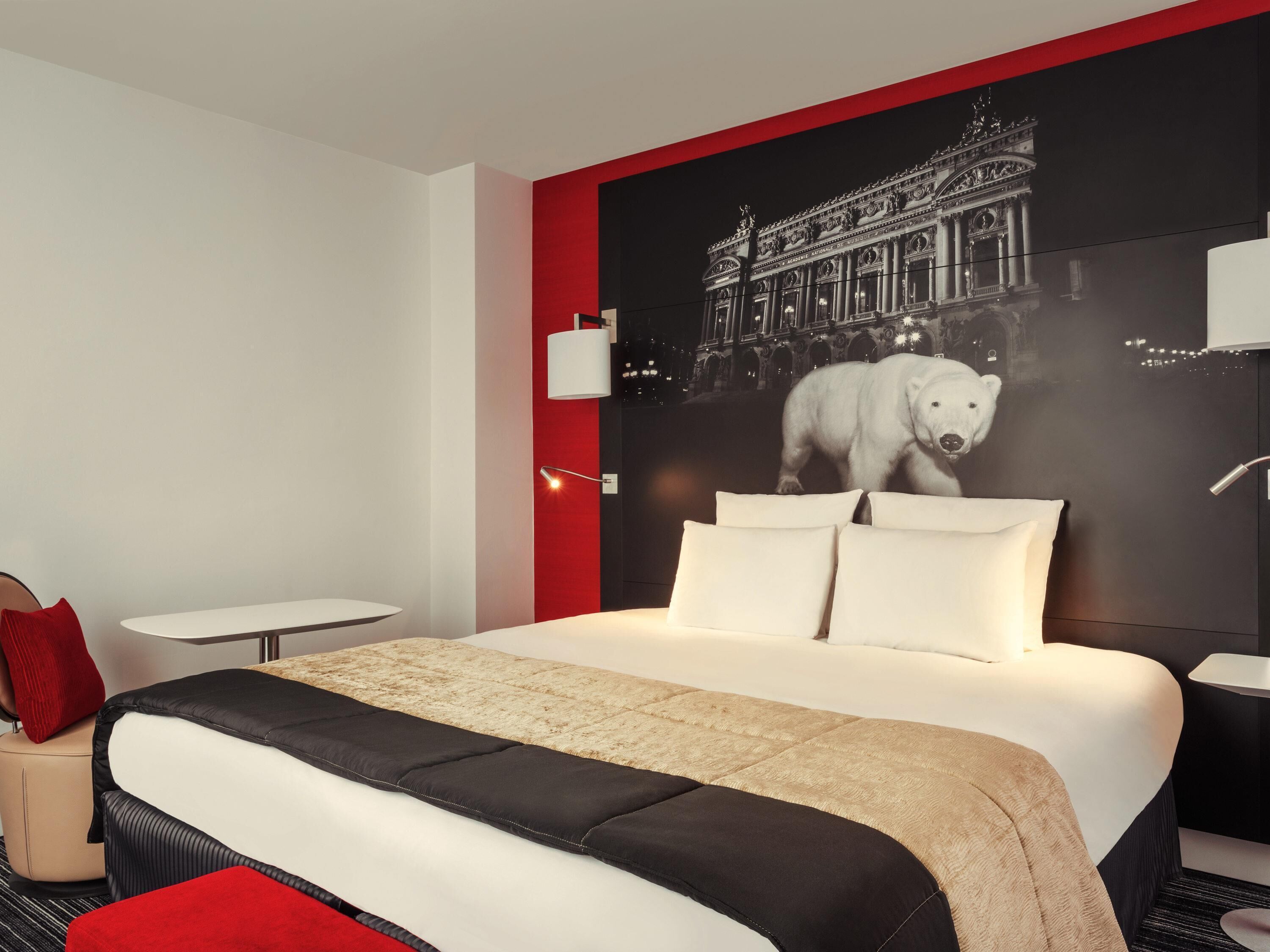 Premium bedding, minibar, in-room safe, desk