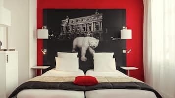 Ropa de cama de alta calidad y minibar