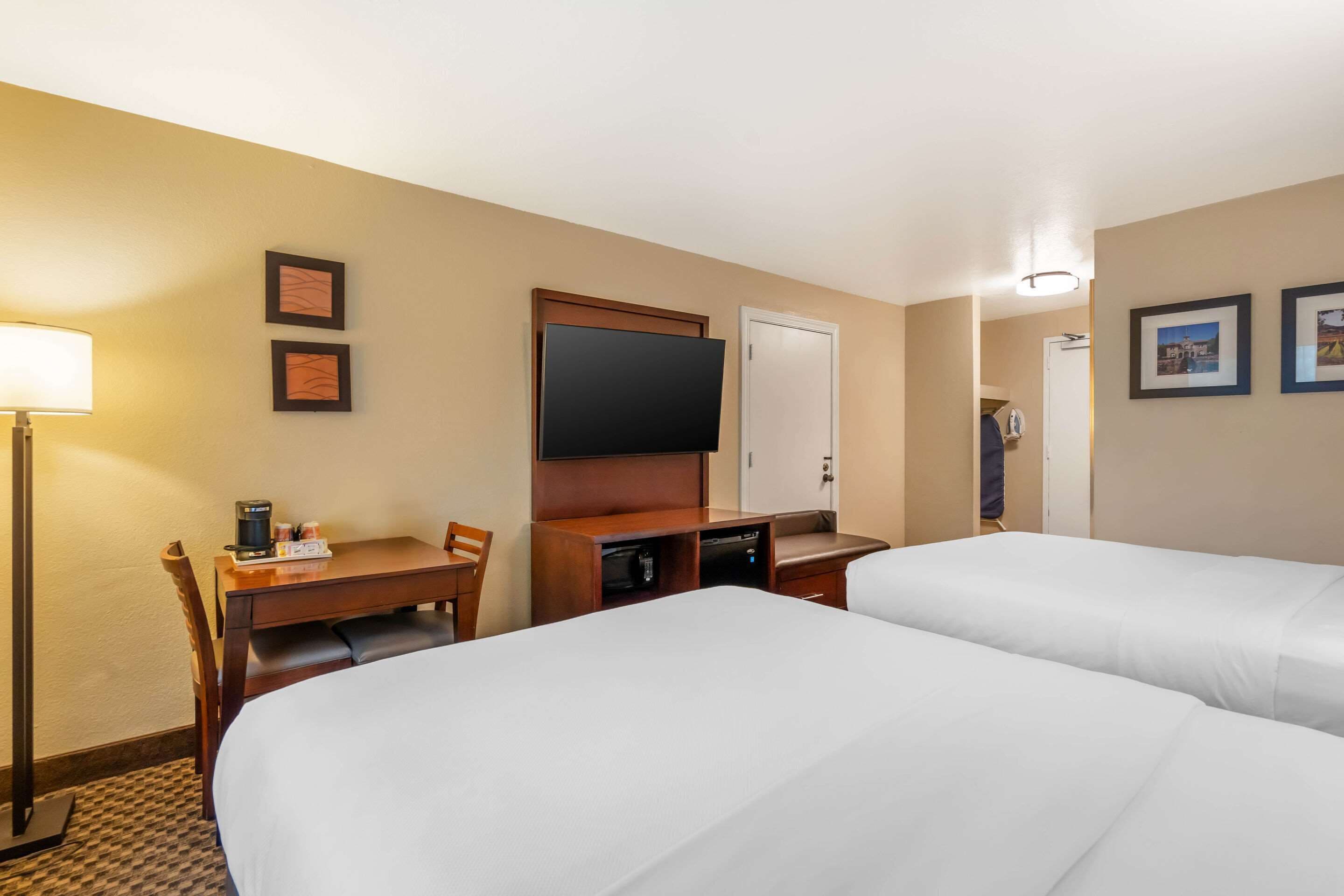 Standard Room, 2 Queen Beds, Non Smoking | Desk, blackout drapes, iron/ironing board, cribs (free)