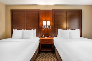 Standard Room, 2 Queen Beds, Non Smoking | Desk, blackout curtains, iron/ironing board, free cots/infant beds