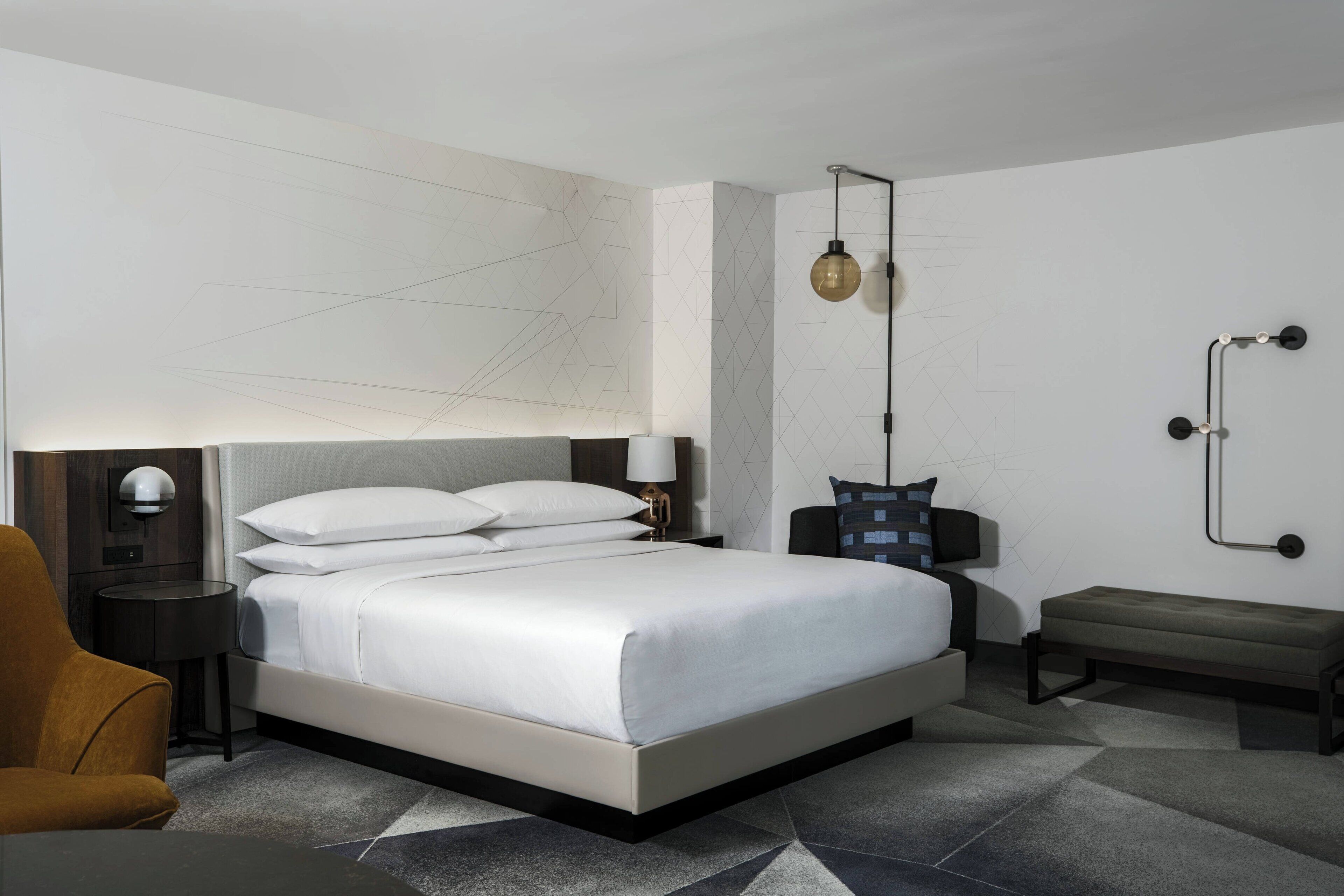 premium bedding, in-room safe, desk, laptop workspace