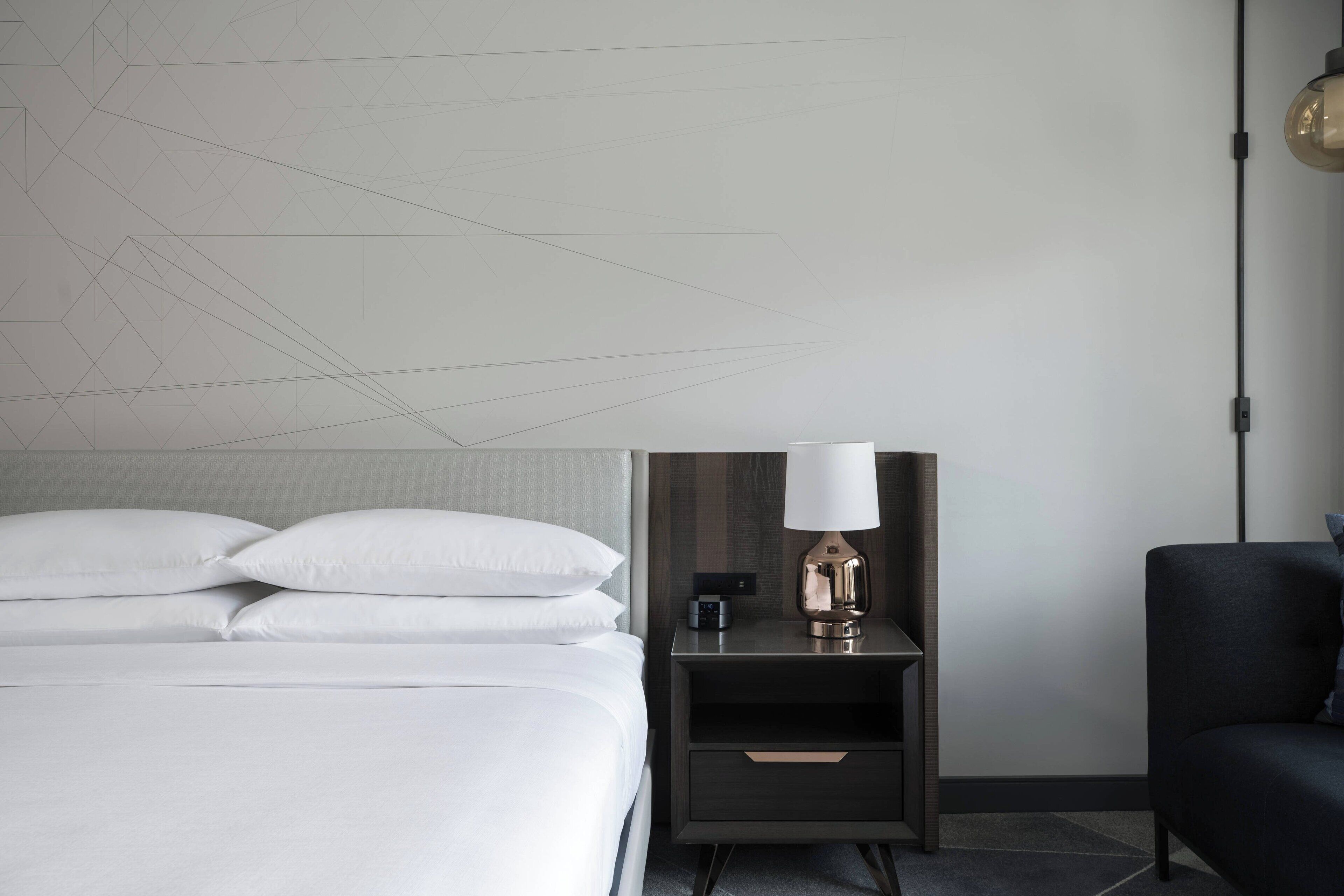 premium bedding, in-room safe, desk, laptop workspace