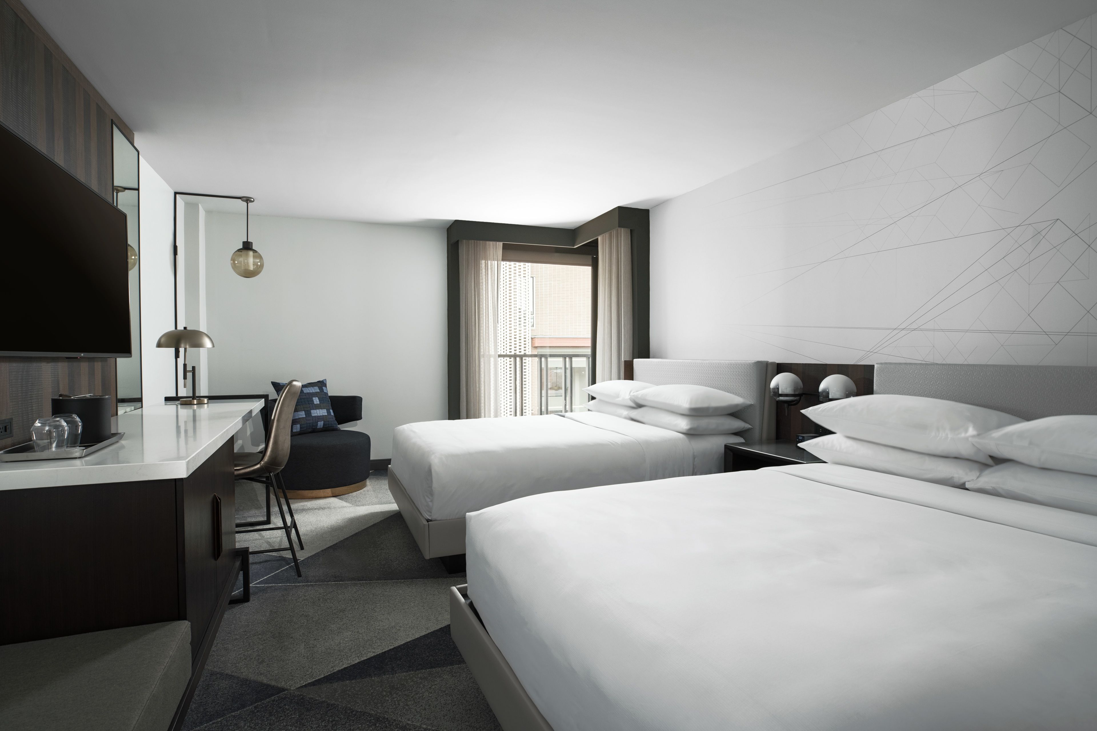 premium bedding, in-room safe, desk, laptop workspace