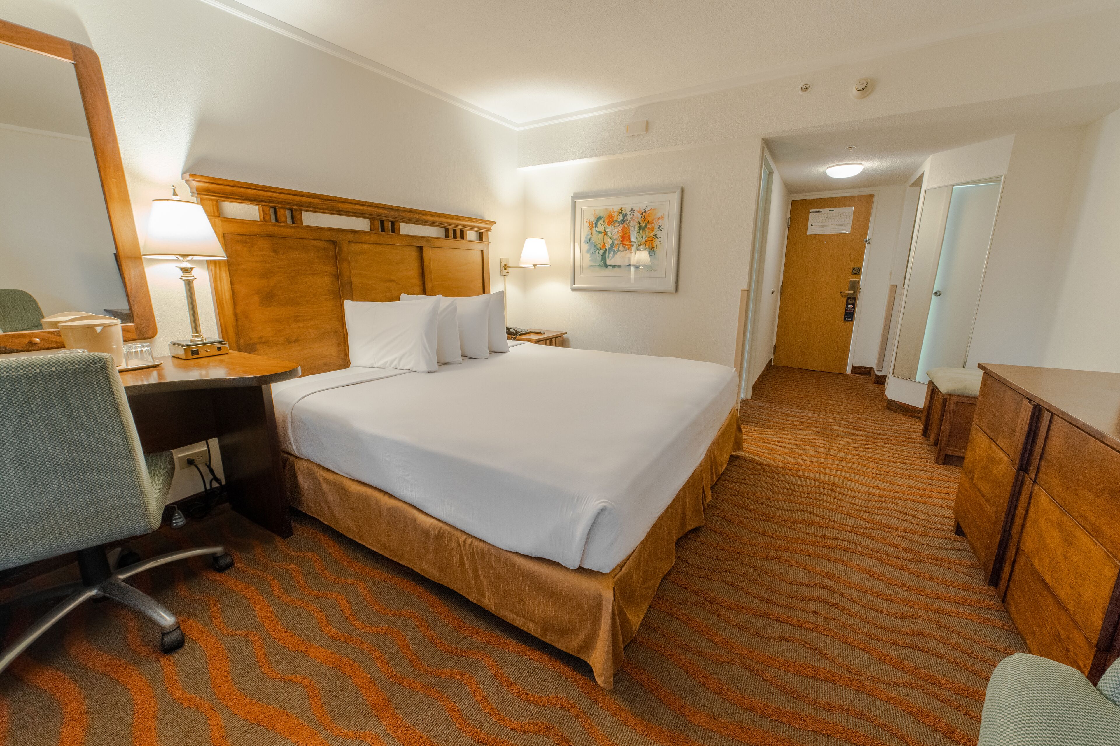 King Standard, City View with Balcony | Premium bedding, in-room safe, desk, laptop workspace