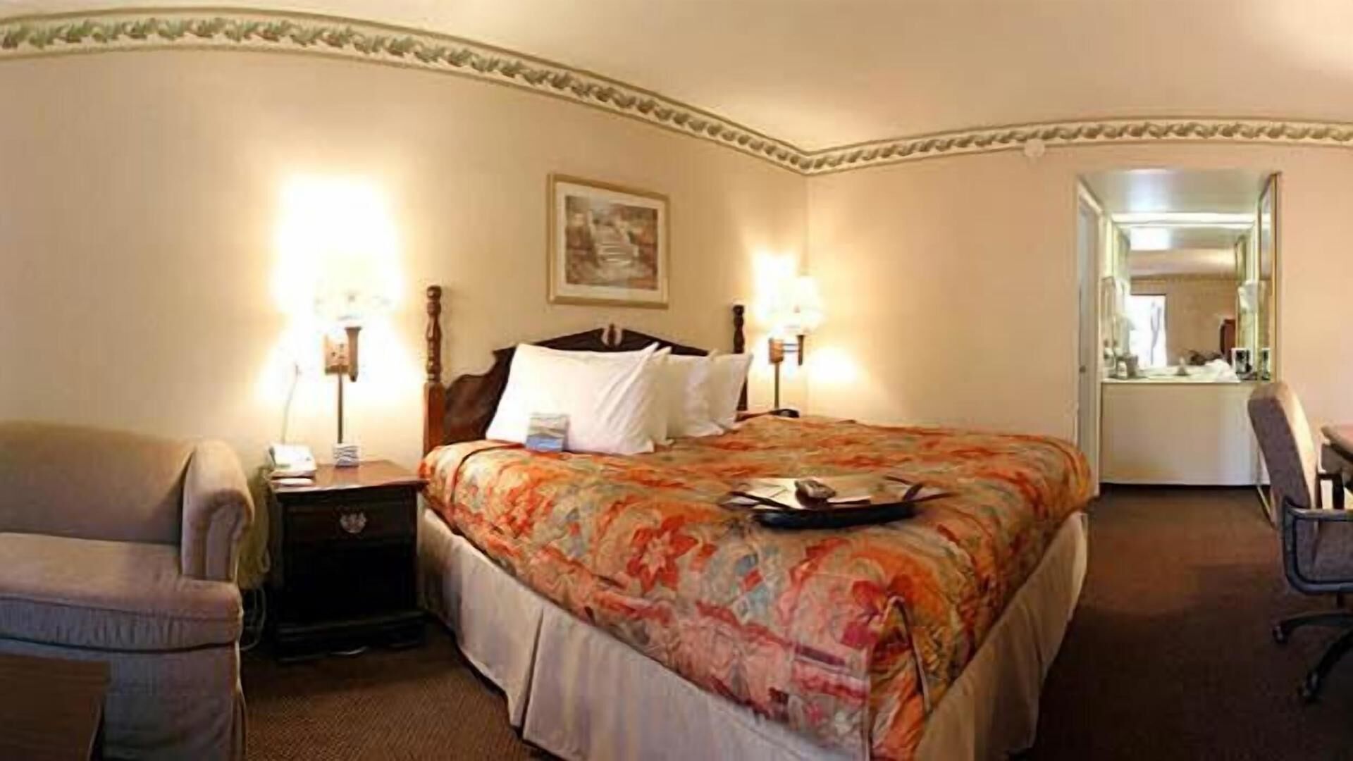 Hypo-allergenic bedding, desk, iron/ironing board