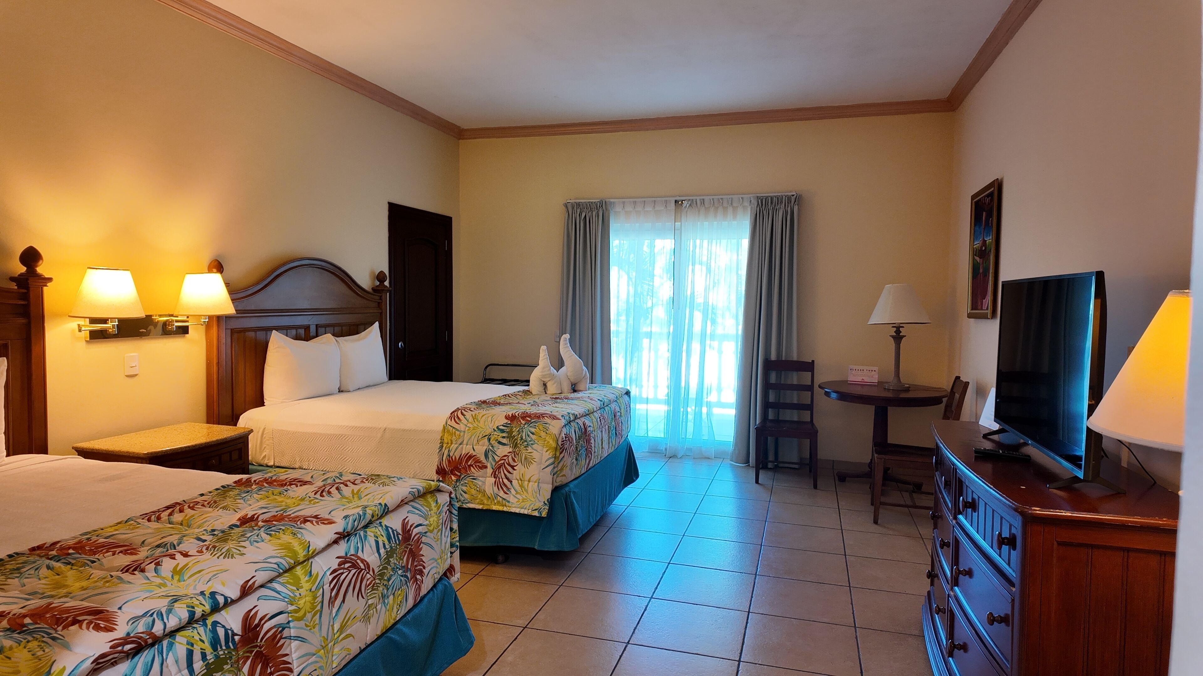 Standard Double Room, 2 Queen Beds, Mountain View | Premium bedding, in-room safe, desk, free WiFi