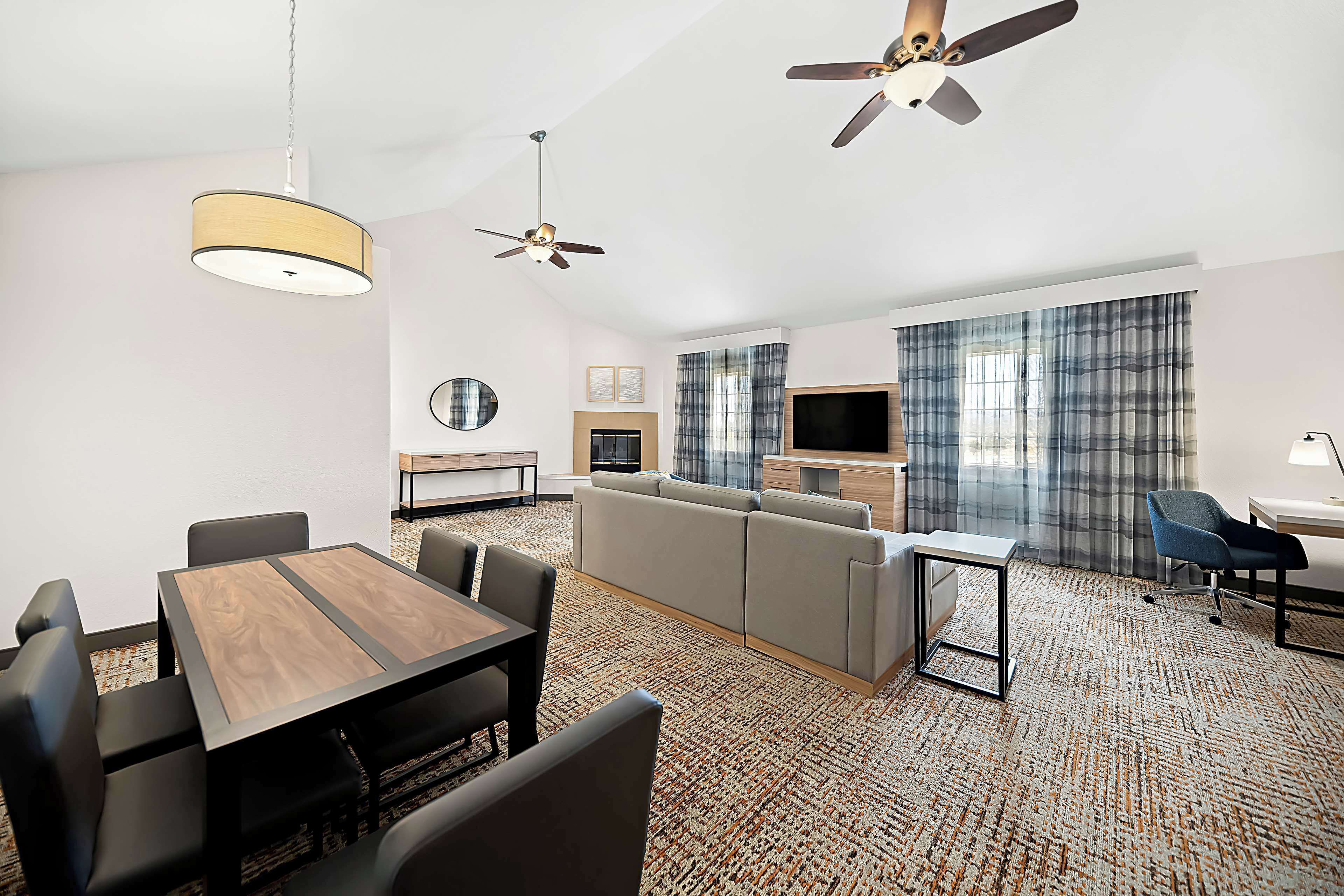 suite, 1 king bed, non smoking | living area | 40-inch lcd tv with cable channels, tv