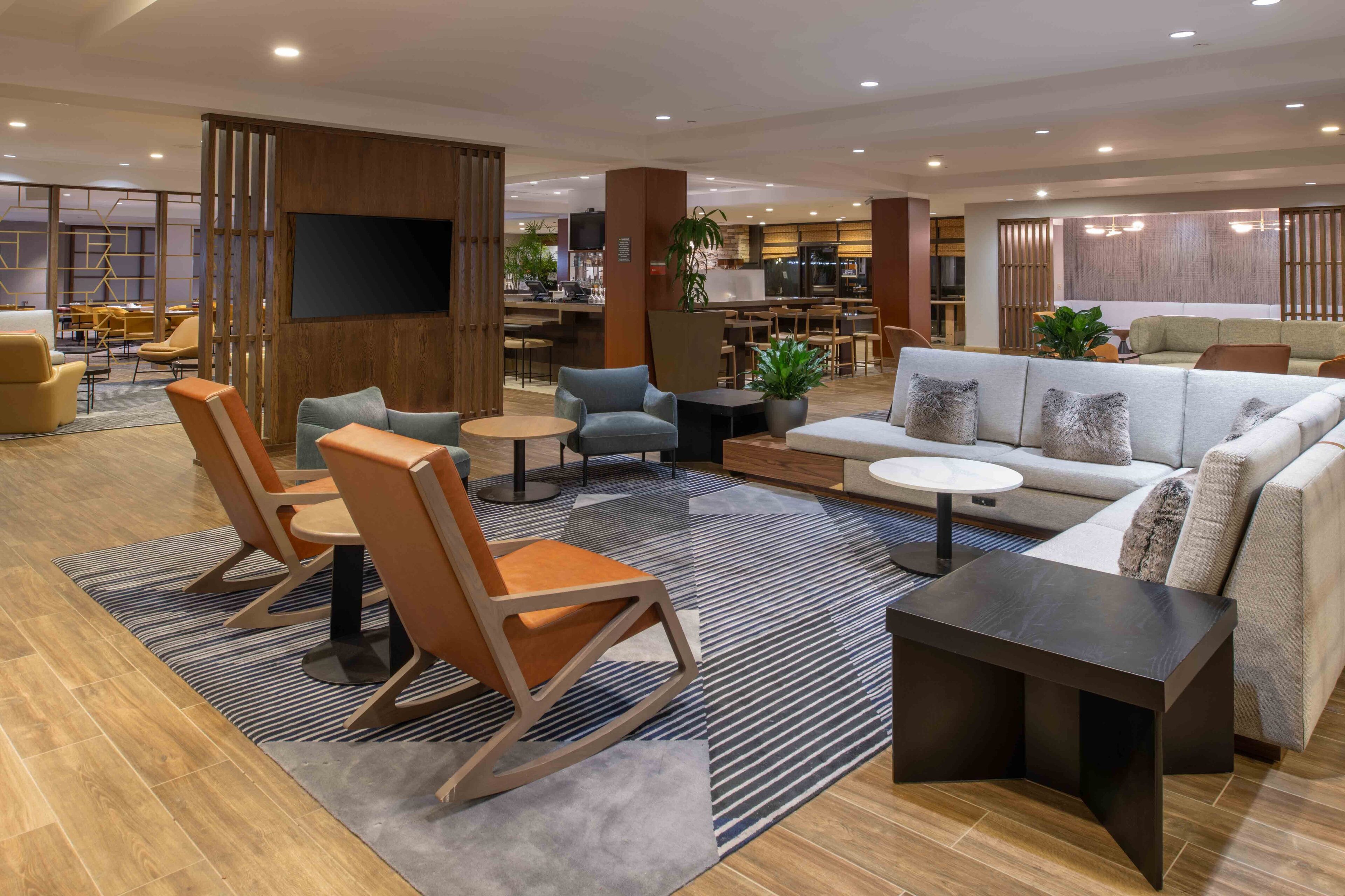 Coin salon dans le hall