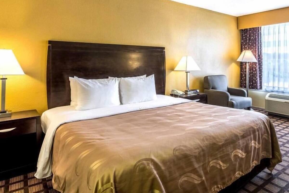 Down duvets, pillow-top beds, desk, laptop workspace