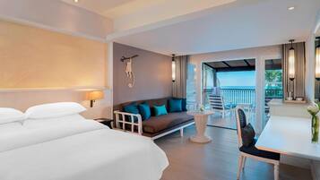 Chambre, 1 trÚs grand lit, balcon | Literie de qualité supérieure, minibar, coffres-forts dans les chambres