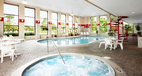 Indoor spa tub