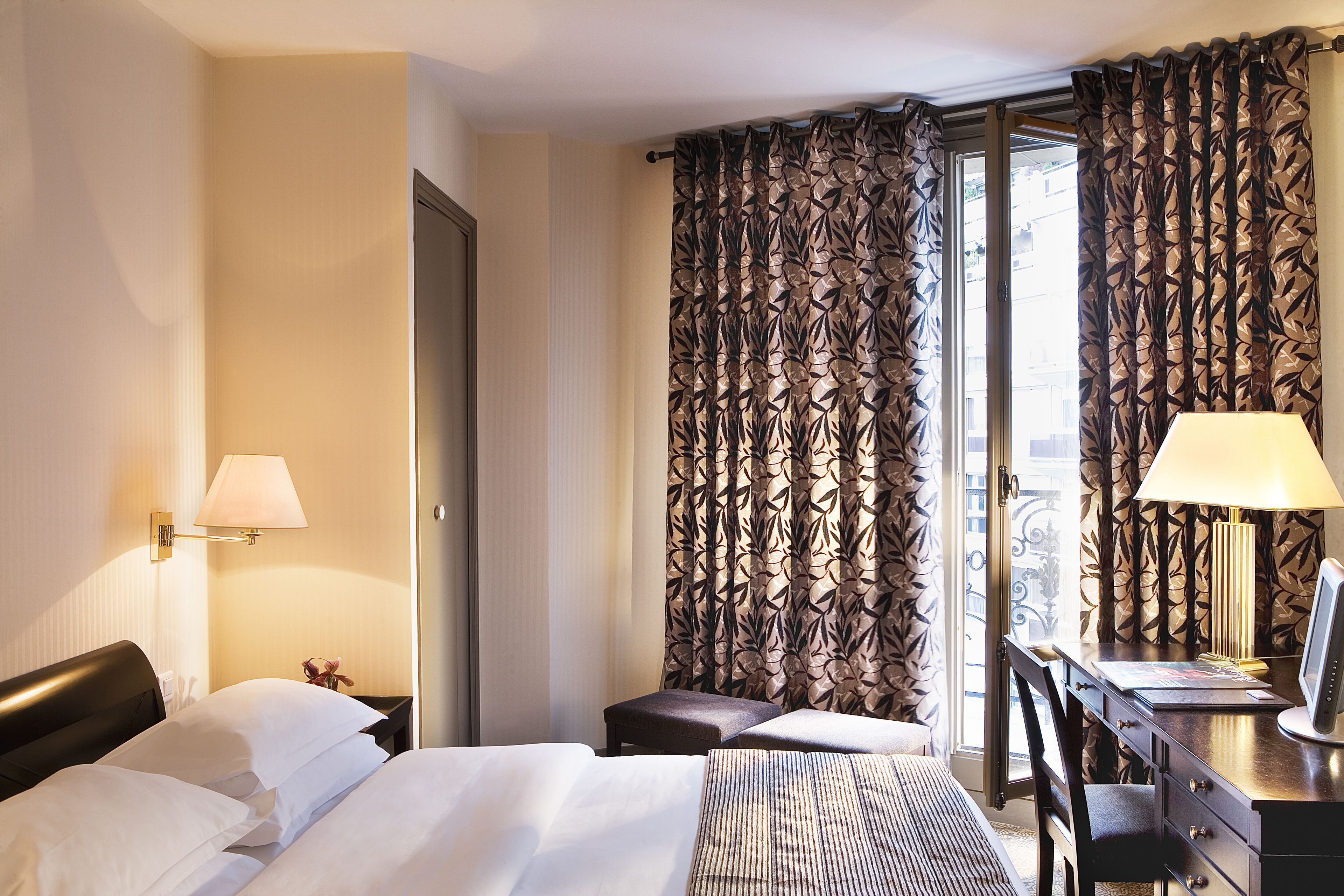 In-room safe, desk, blackout curtains, iron/ironing board