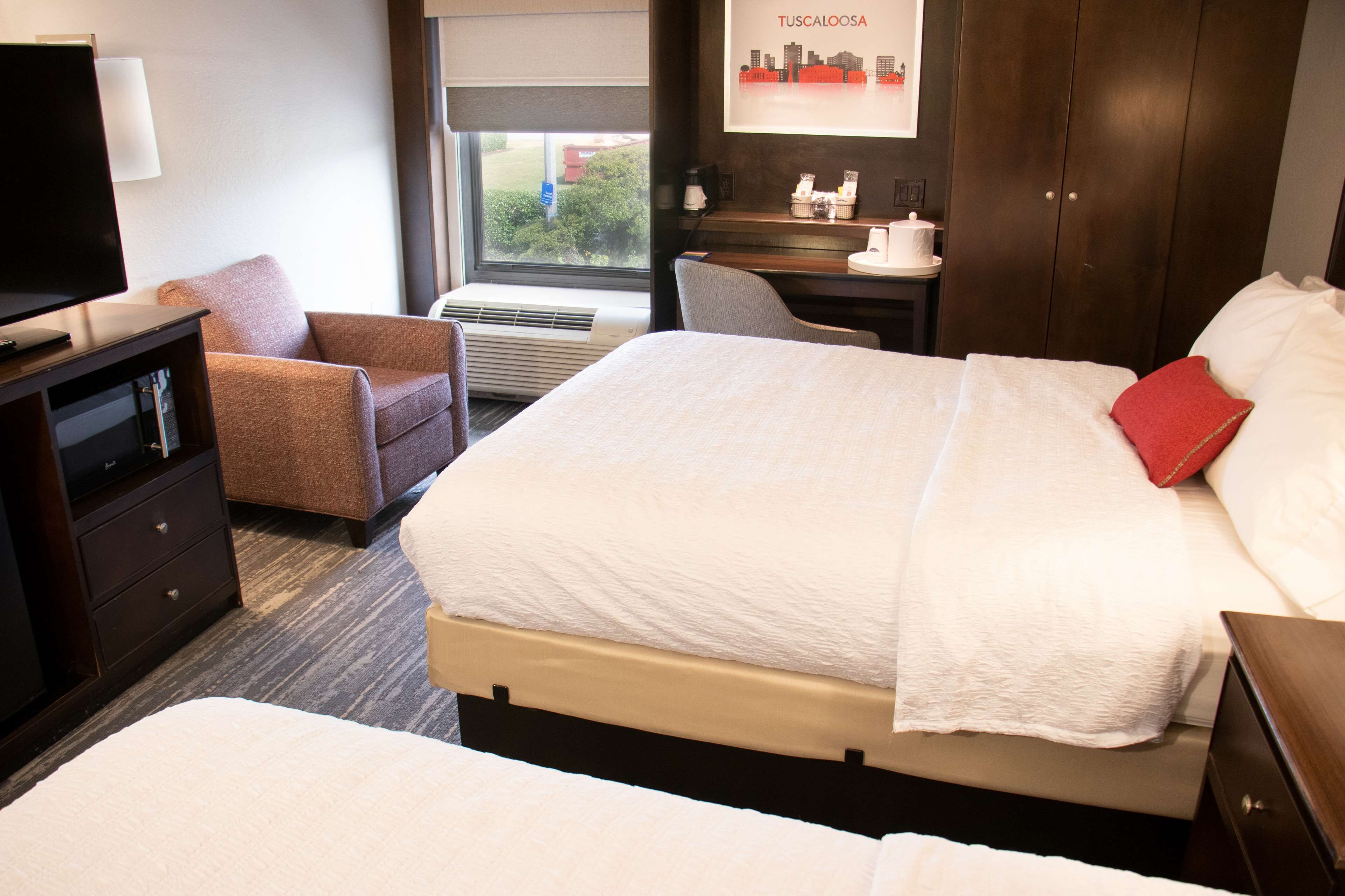 hypo-allergenic bedding, desk, iron/ironing board, free cots/infant beds