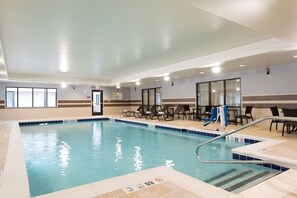 Indoor pool, open 7:00 AM to 10:00 PM, sun loungers - DoubleTree by Hilton Schenectady Downtown (Schenectady)