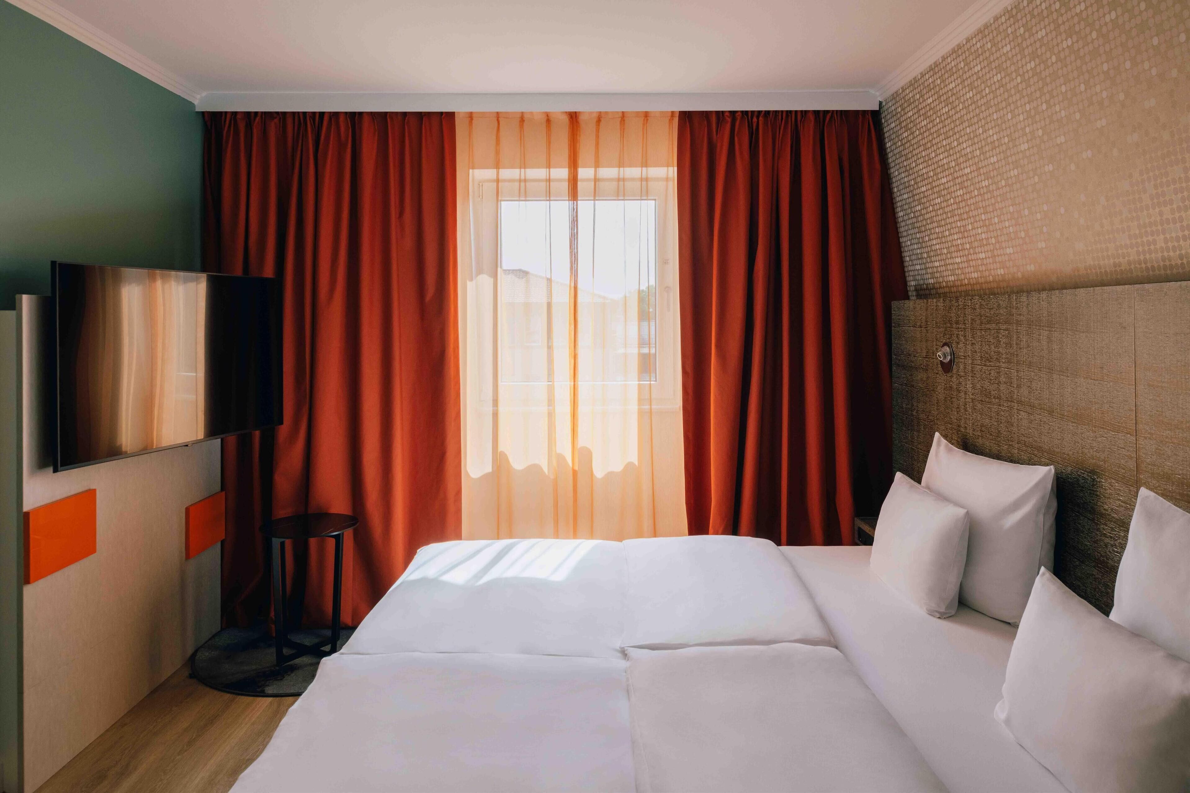 penta plus room | hypo-allergenic bedding, in-room safe, desk, blackout curtains