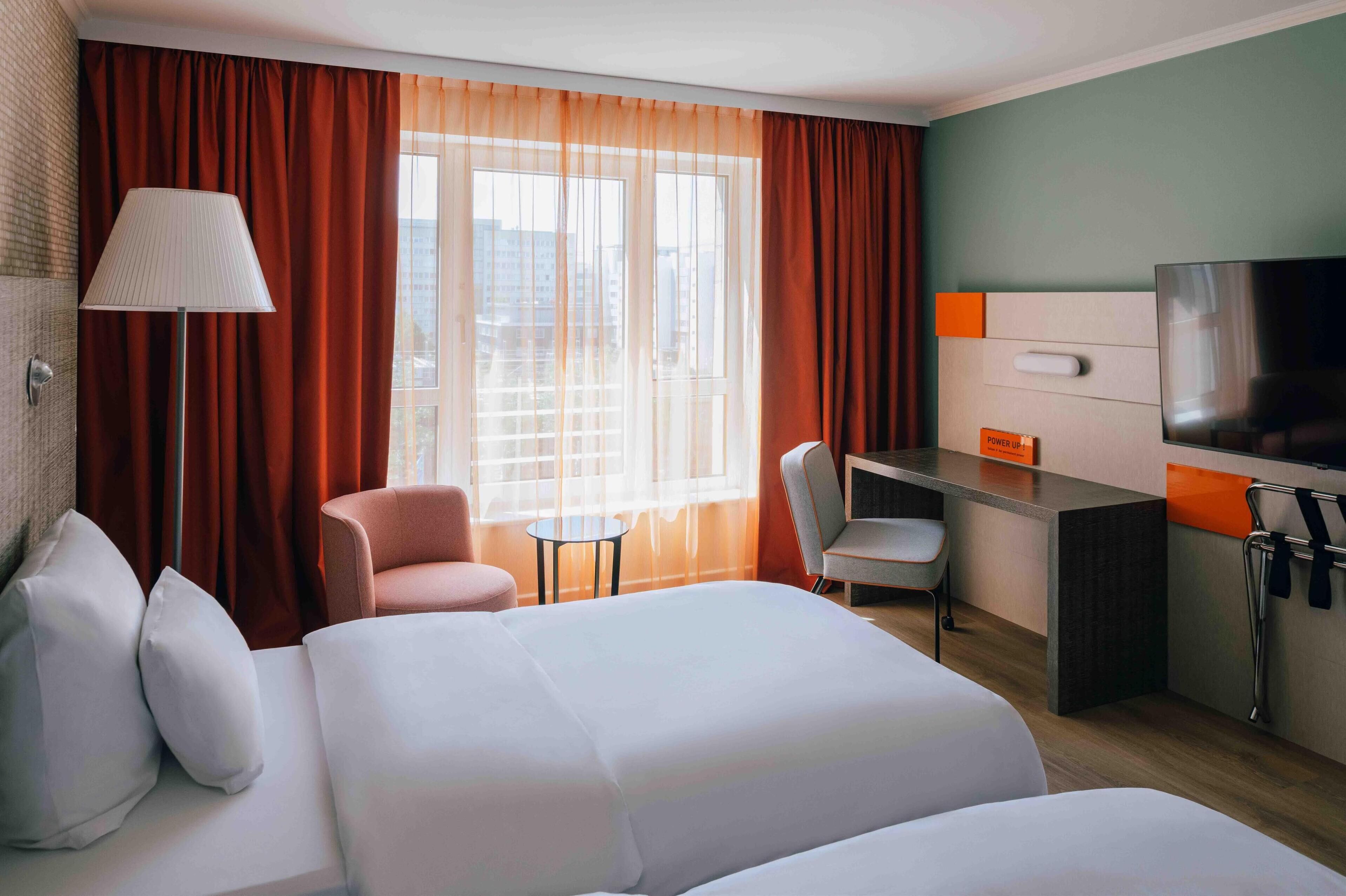 penta standard room | hypo-allergenic bedding, in-room safe, desk, blackout curtains