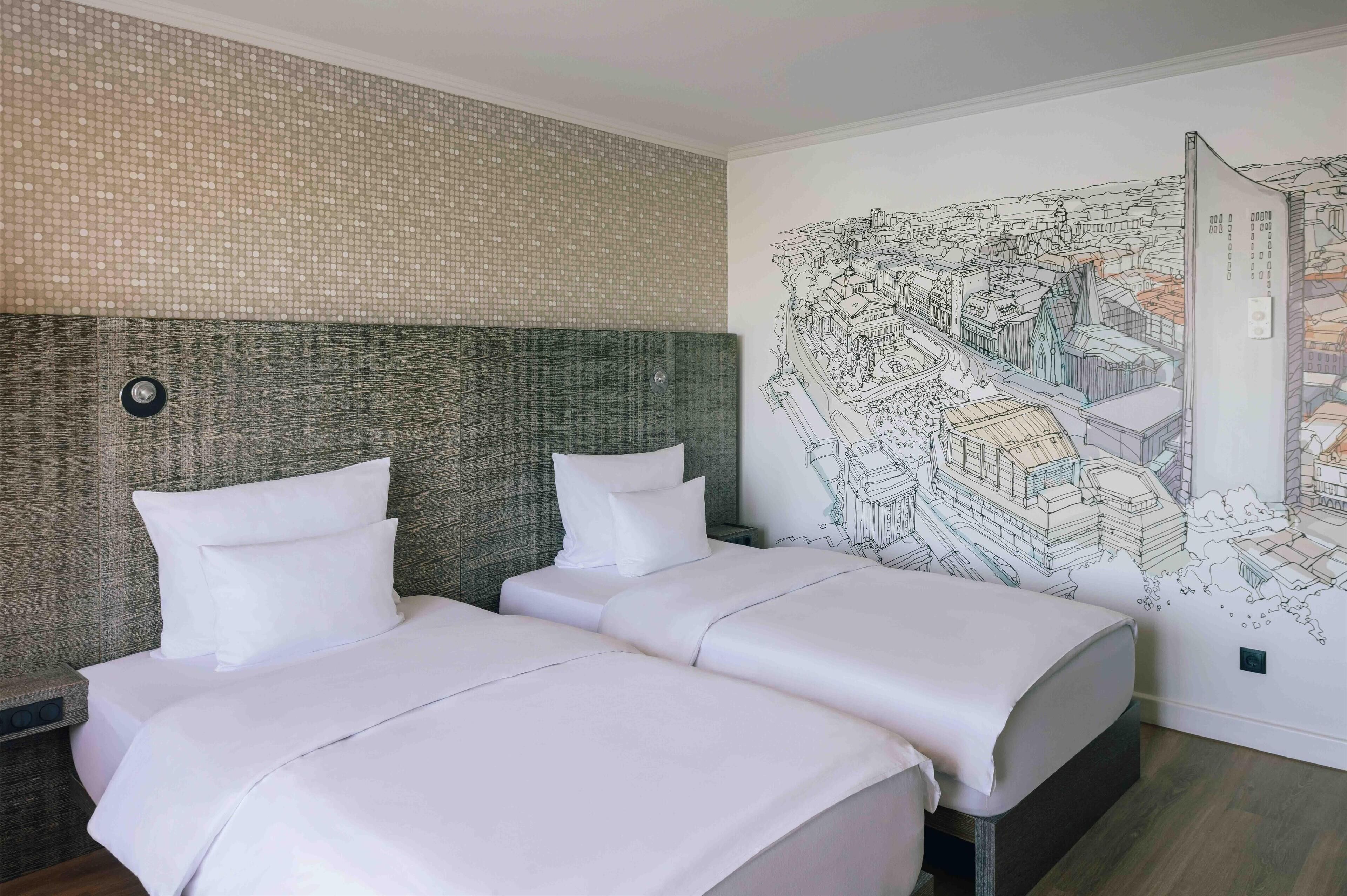 penta standard room | hypo-allergenic bedding, in-room safe, desk, blackout curtains