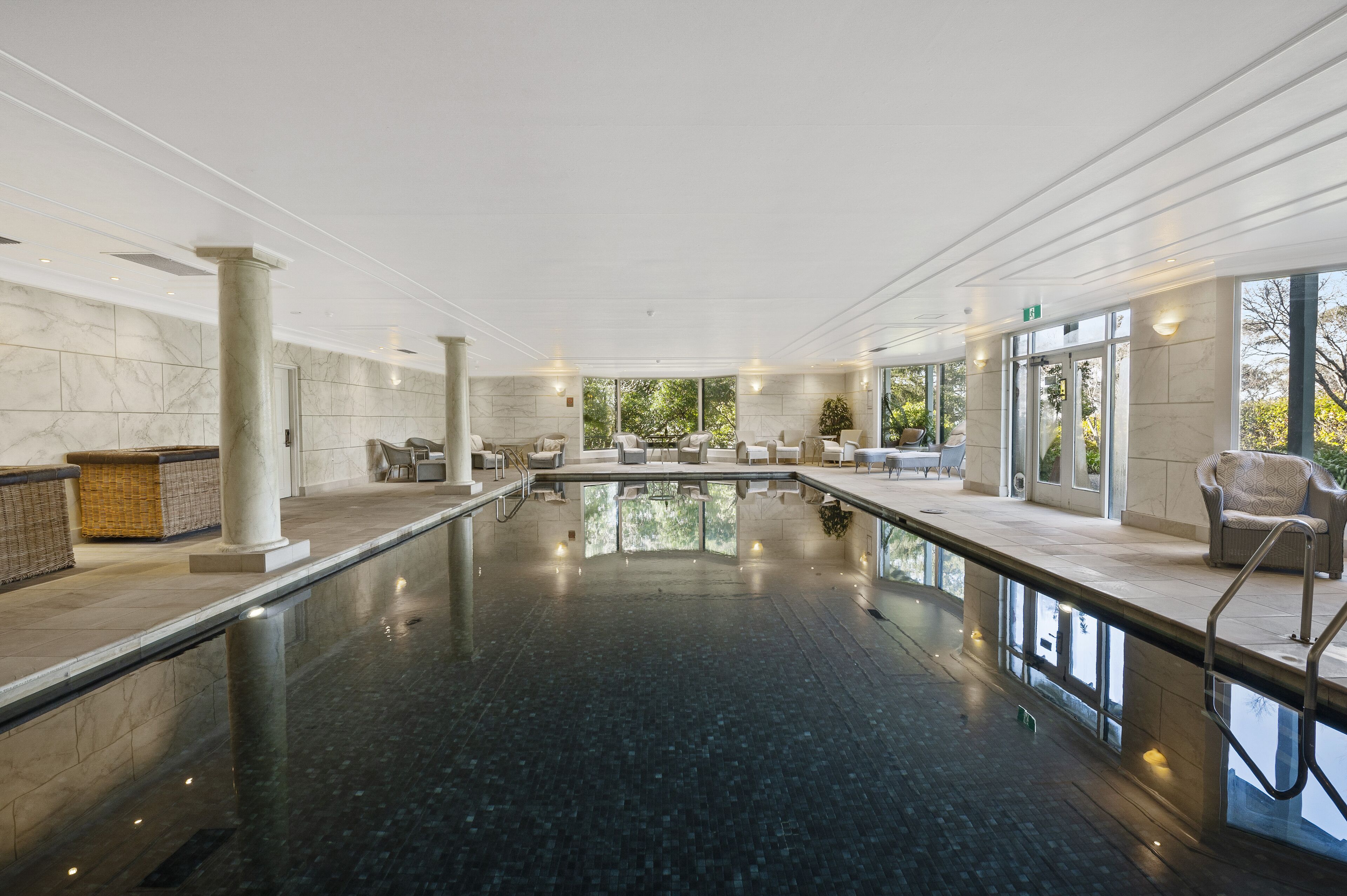 indoor pool, outdoor pool