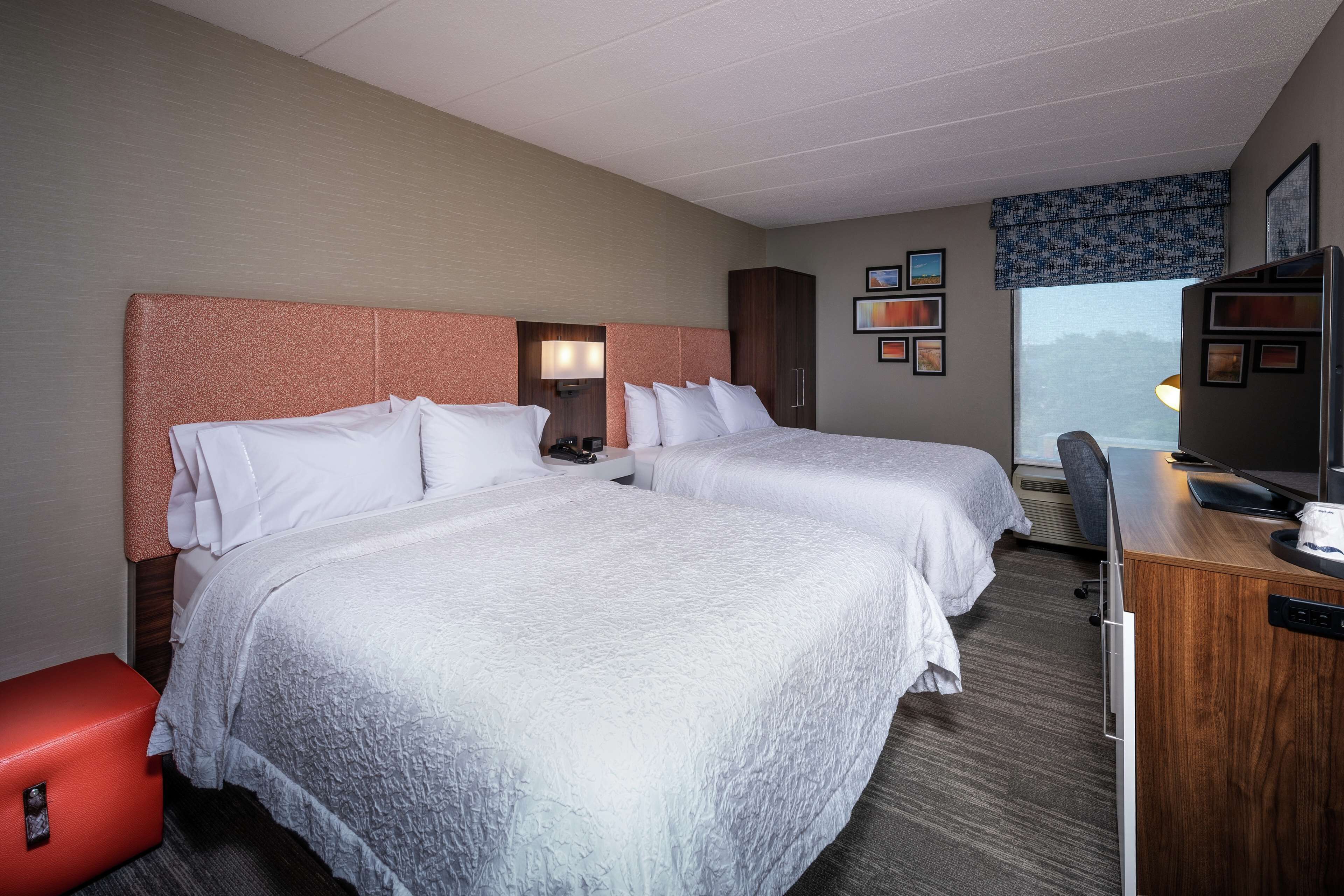Room, 2 Queen Beds, Refrigerator & Microwave | Premium bedding, pillowtop beds, laptop workspace, blackout drapes