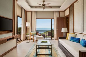 Premium bedding, minibar, in-room safe, desk