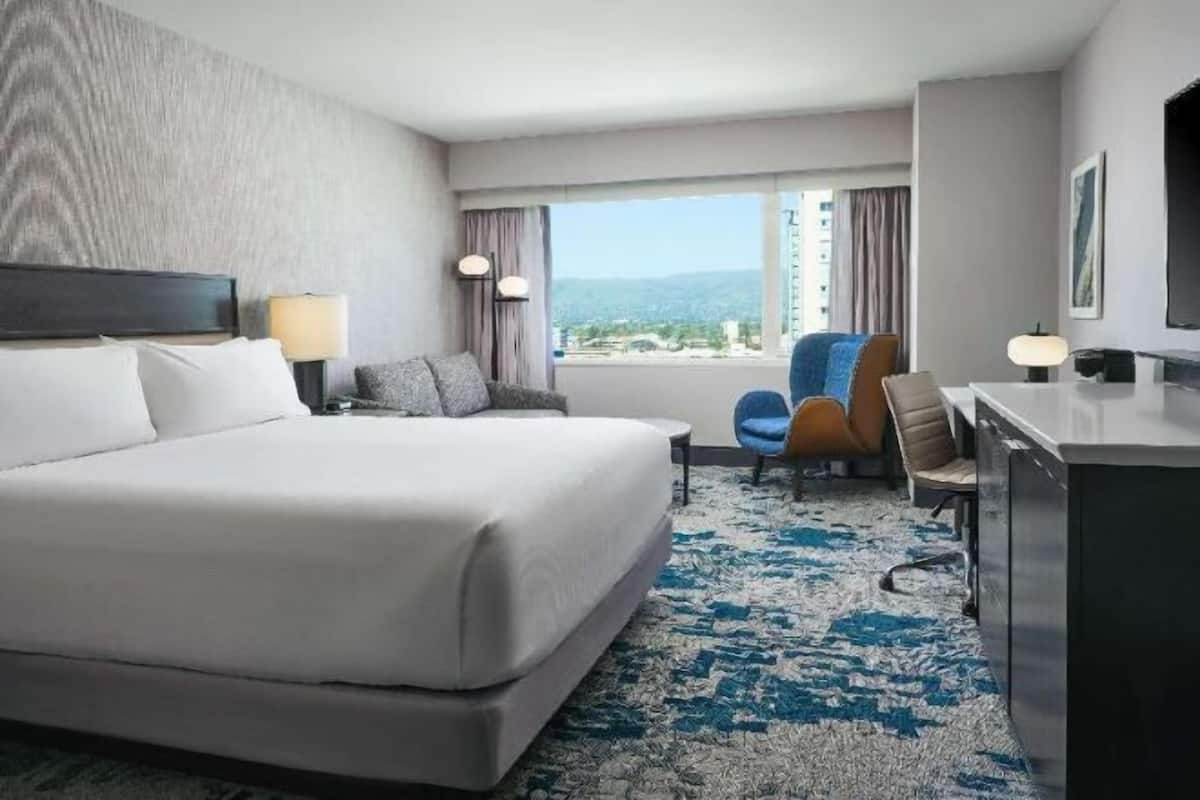 Premium bedding, pillow-top beds, in-room safe, desk