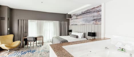 Premium Suite, 1 King Bed | 1 bedroom, in-room safe, desk, laptop workspace