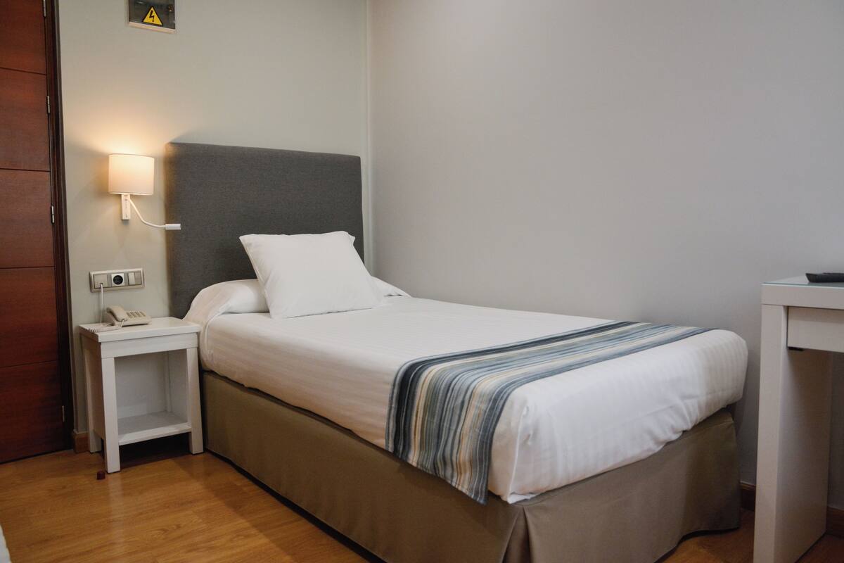 Habitación individual | Minibar, caja de seguridad en la habitación, escritorio y wifi gratis