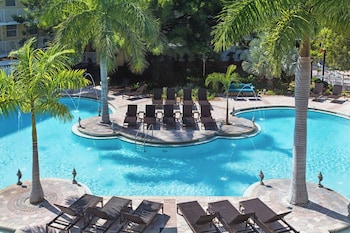Outdoor pool, open 7:00 AM to 10:00 PM, free cabanas, sun loungers at Fairfield Inn and Suites by Marriott Key West