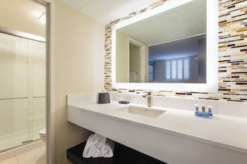 Shower, eco-friendly toiletries, hair dryer, towels at Fairfield Inn and Suites by Marriott Key West