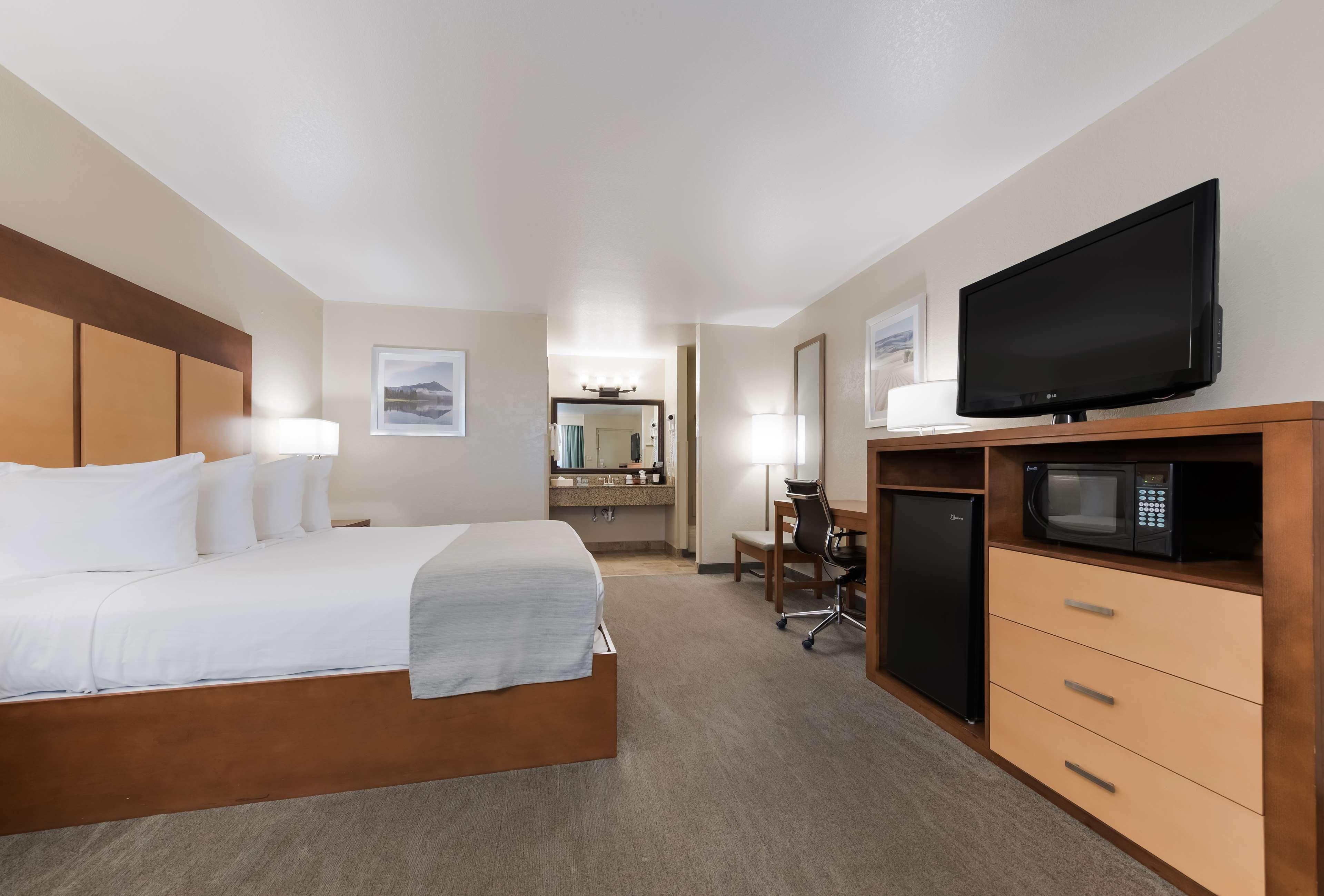 standard room, 1 king bed, refrigerator & microwave, poolside | blackout curtains, iron/ironing board, rollaway beds, free wifi