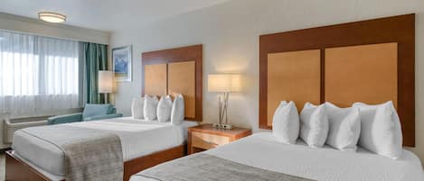 Standard Room, 2 Queen Beds, Refrigerator & Microwave, Poolside | Blackout drapes, iron/ironing board, rollaway beds, free WiFi