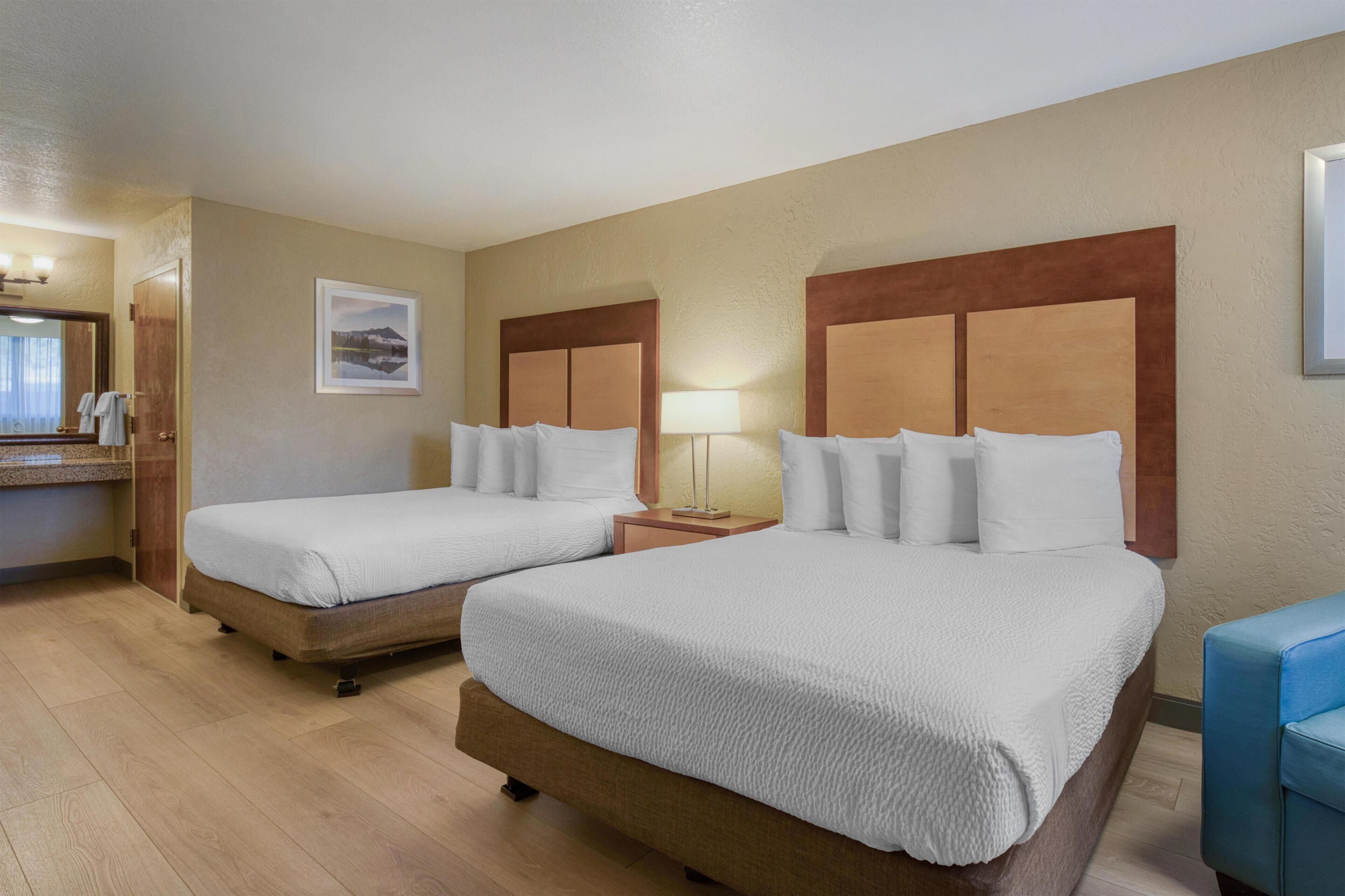 Blackout curtains, iron/ironing board, rollaway beds, free WiFi