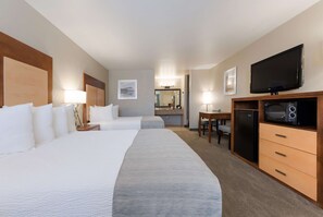 Blackout drapes, iron/ironing board, rollaway beds, free WiFi